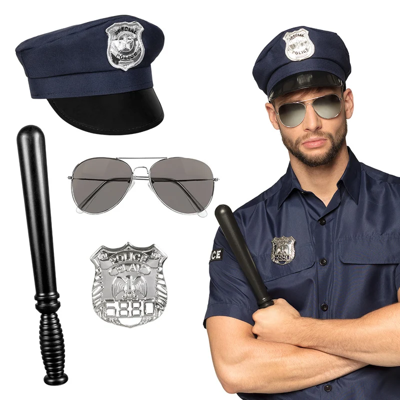 Politie accessoires verkleed set