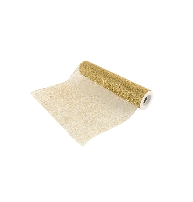 Rol Tafelloper Goud Glitter (500x30cm)