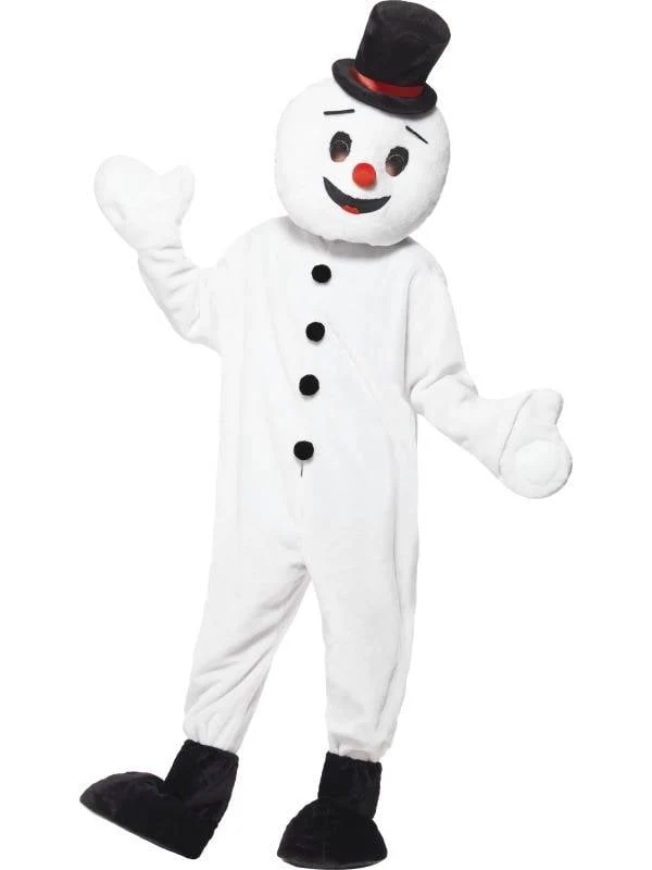 Sneeuwman mascotte pak