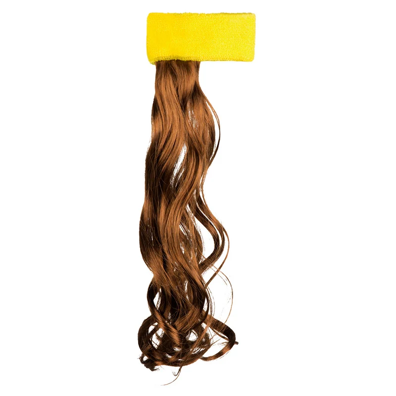 Zweetband geel met haar