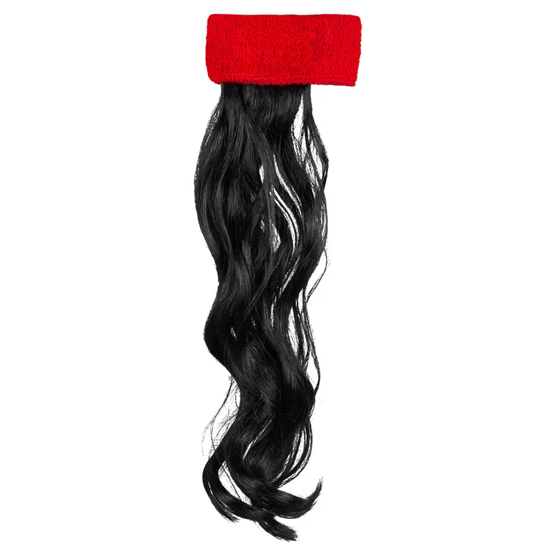 Hoofdband rood met haar