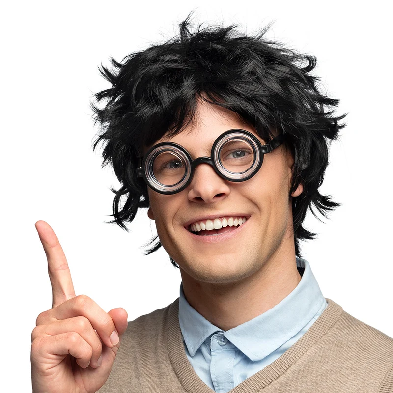 Pruik Nerd zwart PIx2