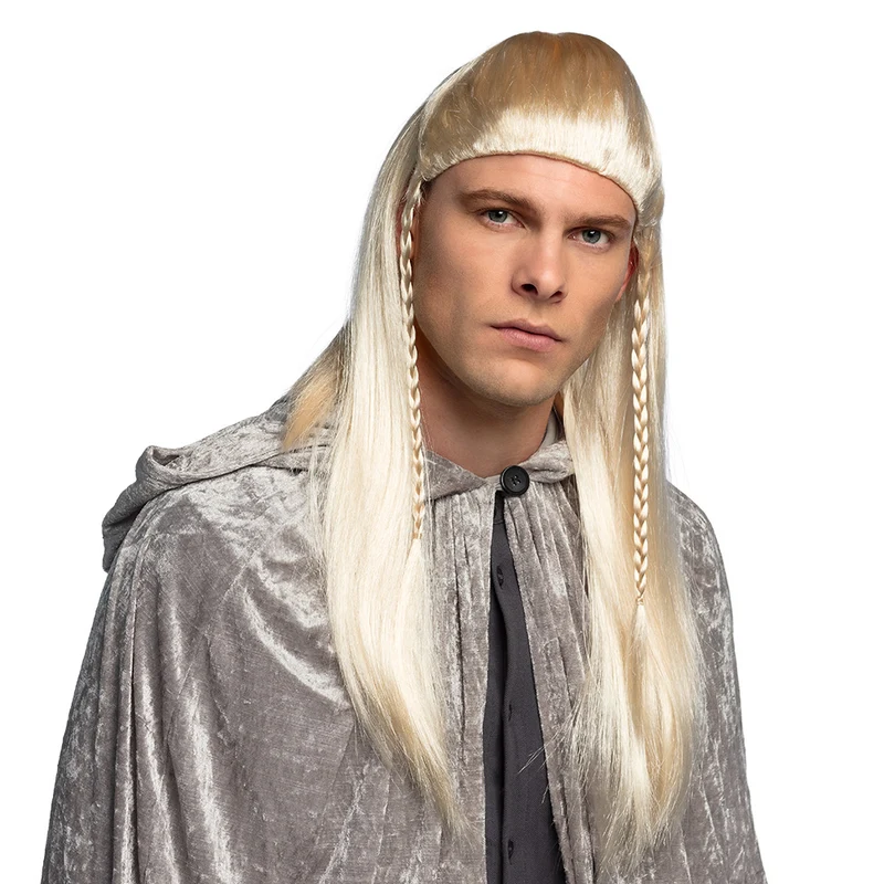 Elfen pruik lang blond