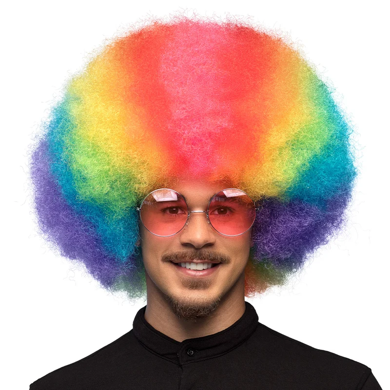 Afropruik Clown Rainbow deluxe