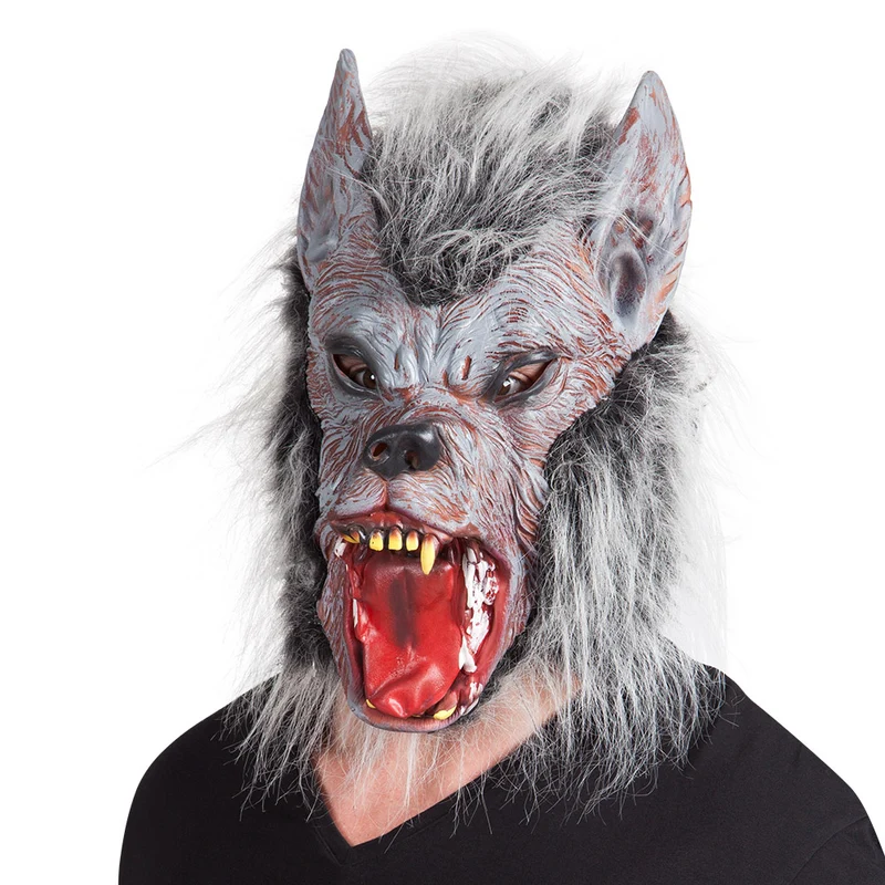 Weerwolf masker latex griezel