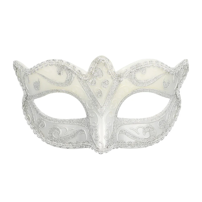 Oogmasker Venice felina zilver