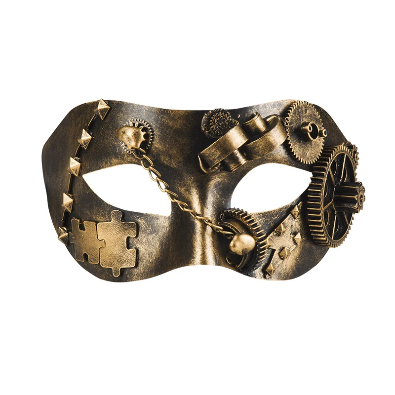 Oogmasker Steampunk brons luxe