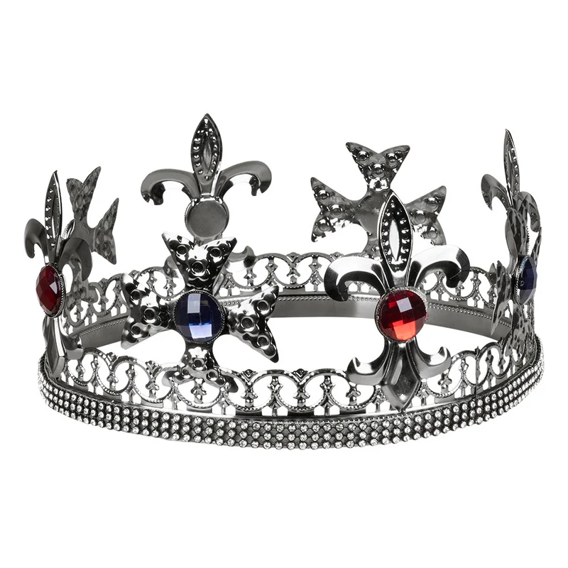Metalen kroon Royal king zilver
