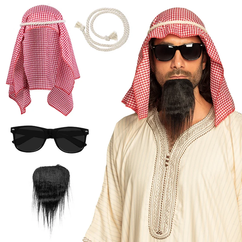 Sjeik accessoires verkleed set compleet