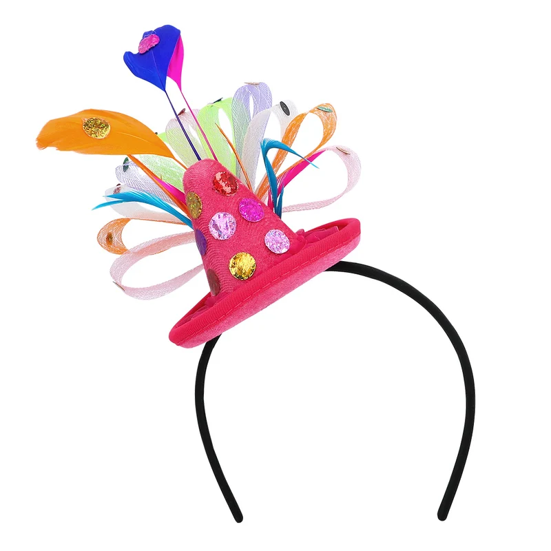 Diadeem clown kleurrijk