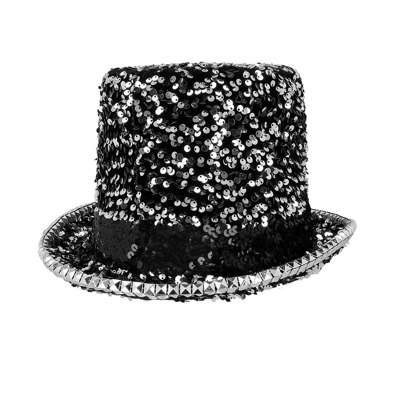 Burningman festival hoed glitter zilver