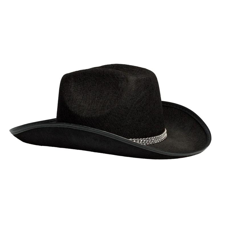 Cowboy hoed Daisy zwart