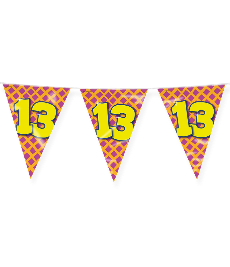 Happy Verjaardag Vlaggenlijn 13 Jaar (10m)