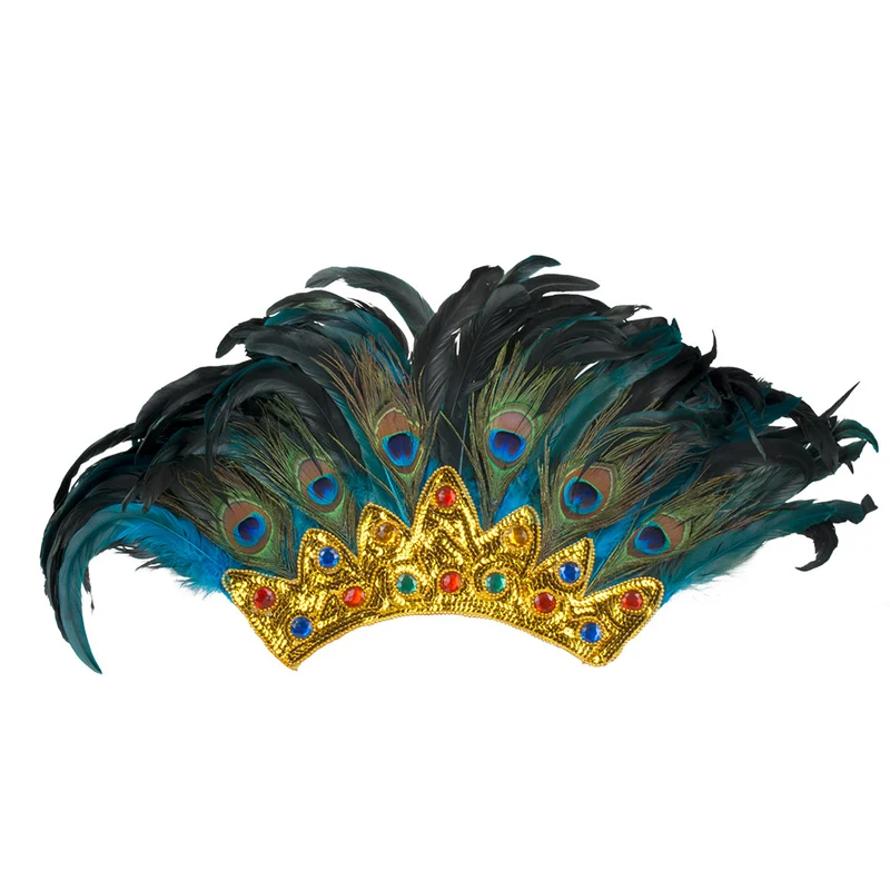 Hoofdtooi Pauwenkoningin verentooi