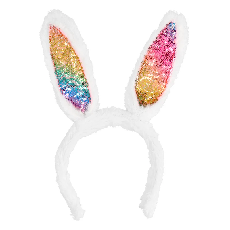 Diadeem regenboog konijn oren