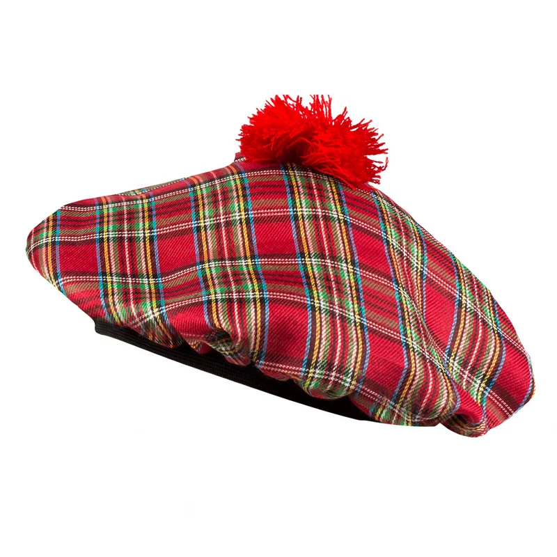 Baret Mrs Tartan rood