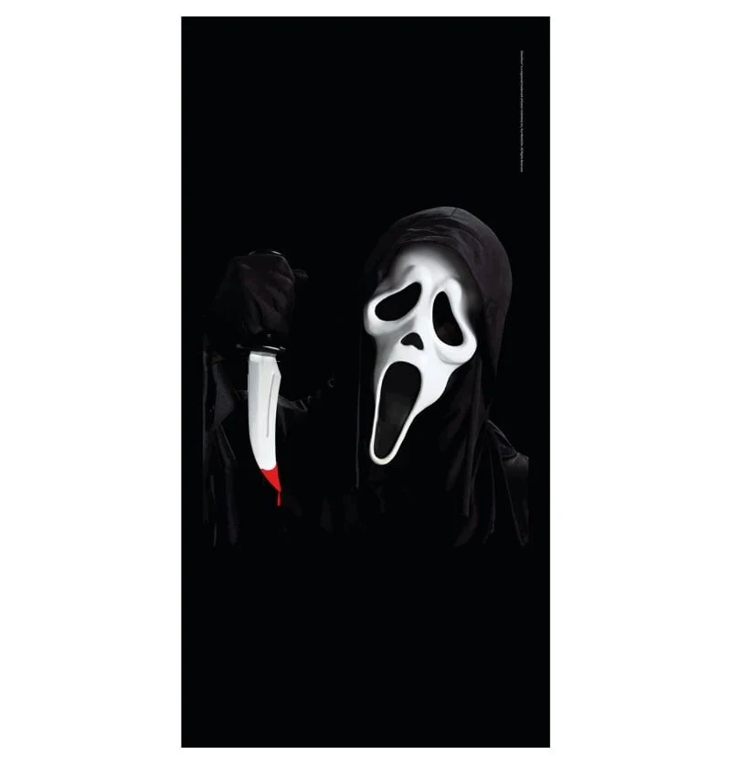Wanddecoratie Doek Scream Met Mes (170cm)