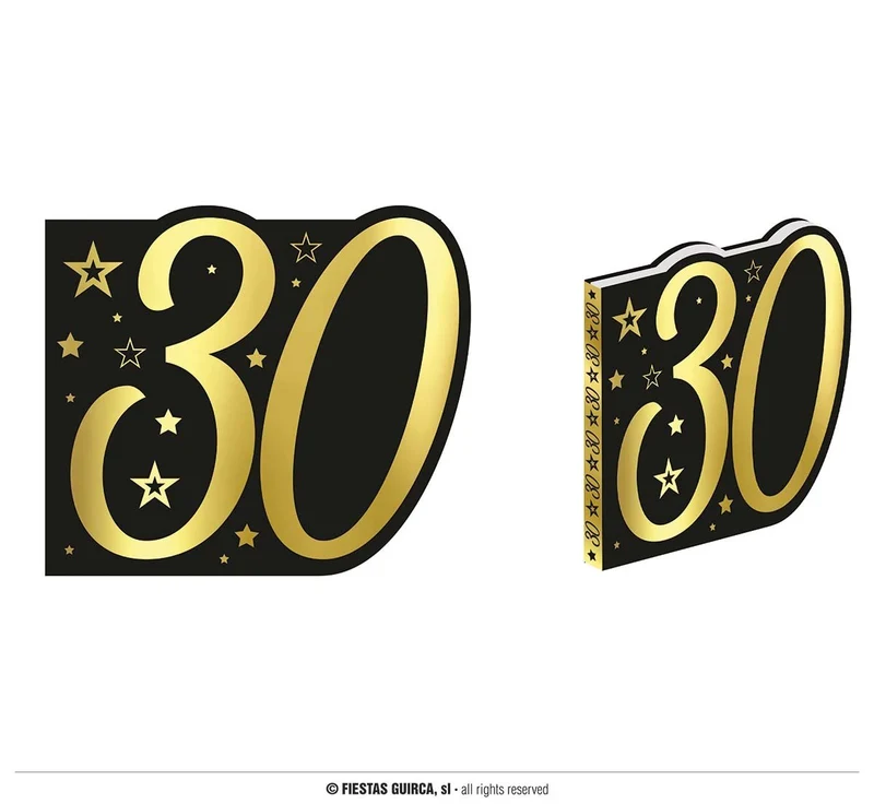 Boek Sterren 30 Jaar zwart/wit/goud