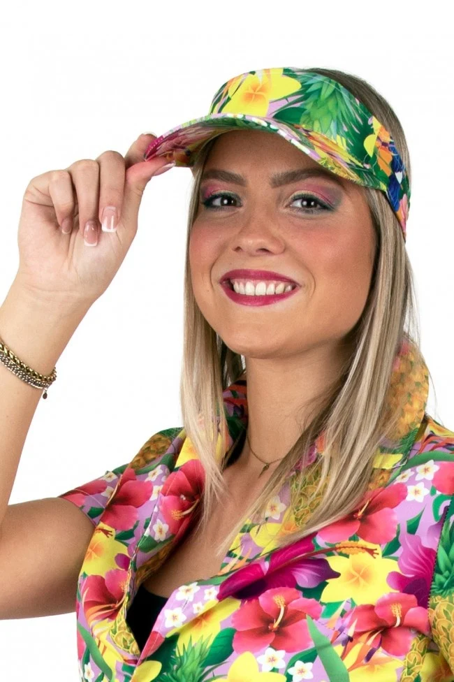 Hawaii Zonneklep Ananassen Roze