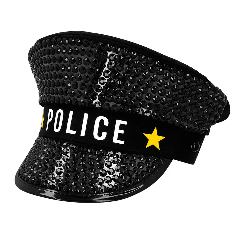 Politiepet 'POLICE' sparkle