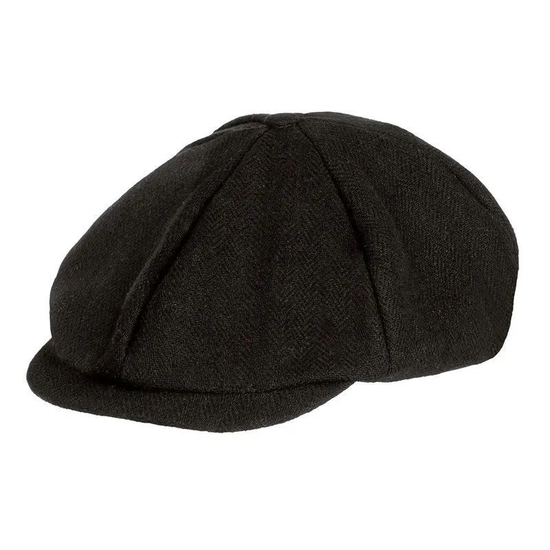 Peaky Blinders pet plat zwart