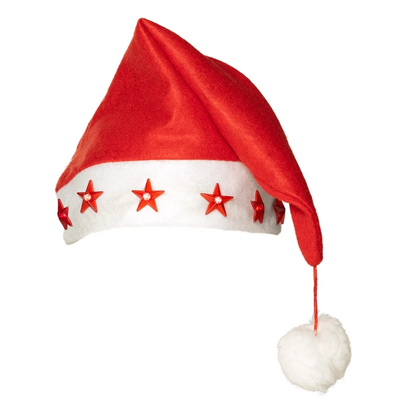 Kerstmuts Sterren met licht
