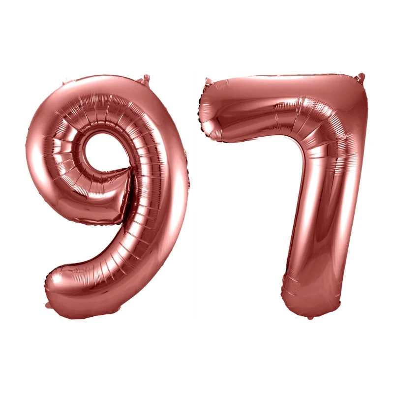 Folieballon 97 jaar brons 86cm