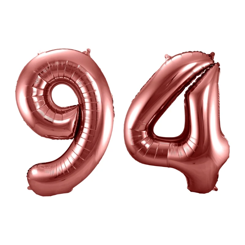 Folieballon 94 jaar brons 86cm