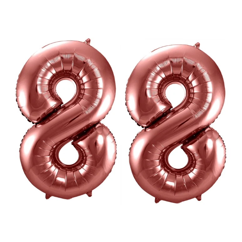 Folieballon 88 jaar brons 86cm