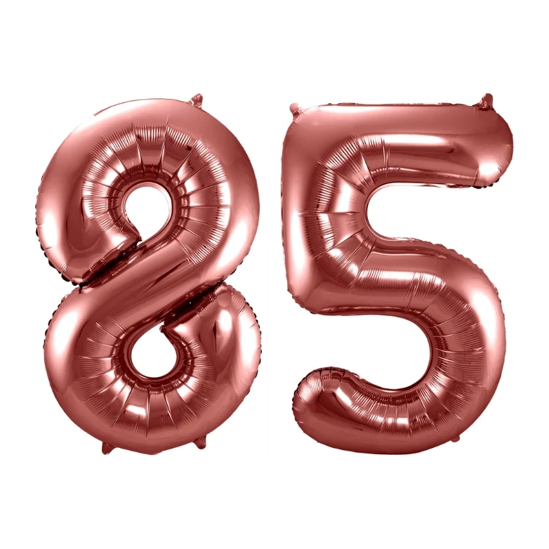 Folieballon 85 jaar brons 86cm