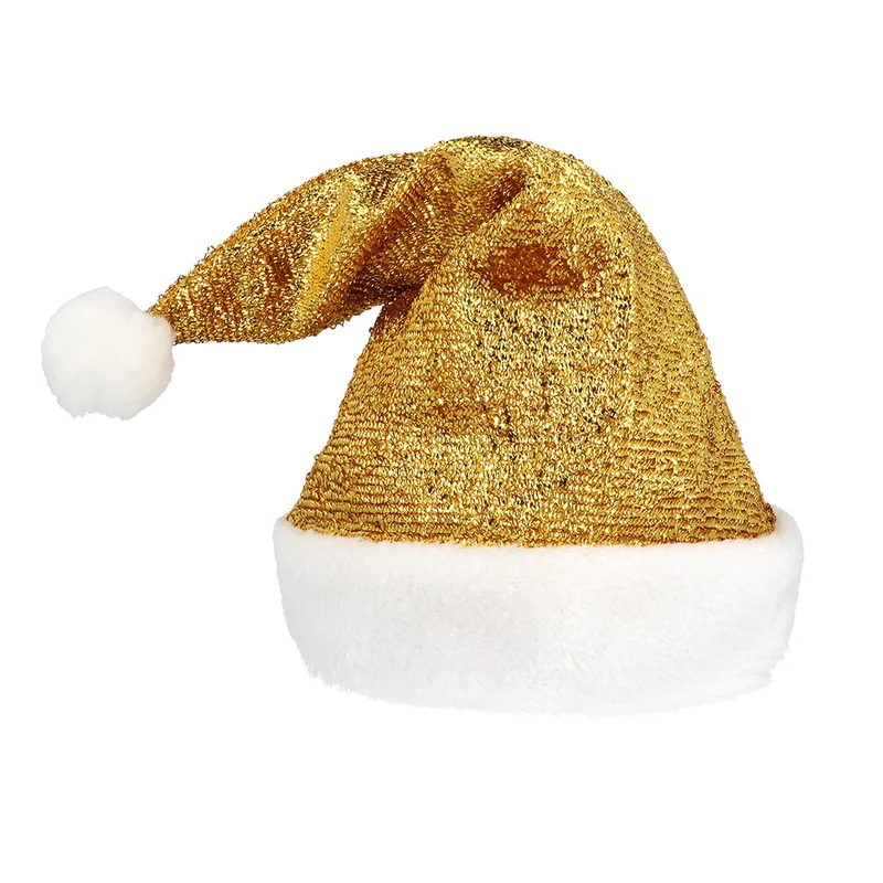 Kerstmuts glitter goud