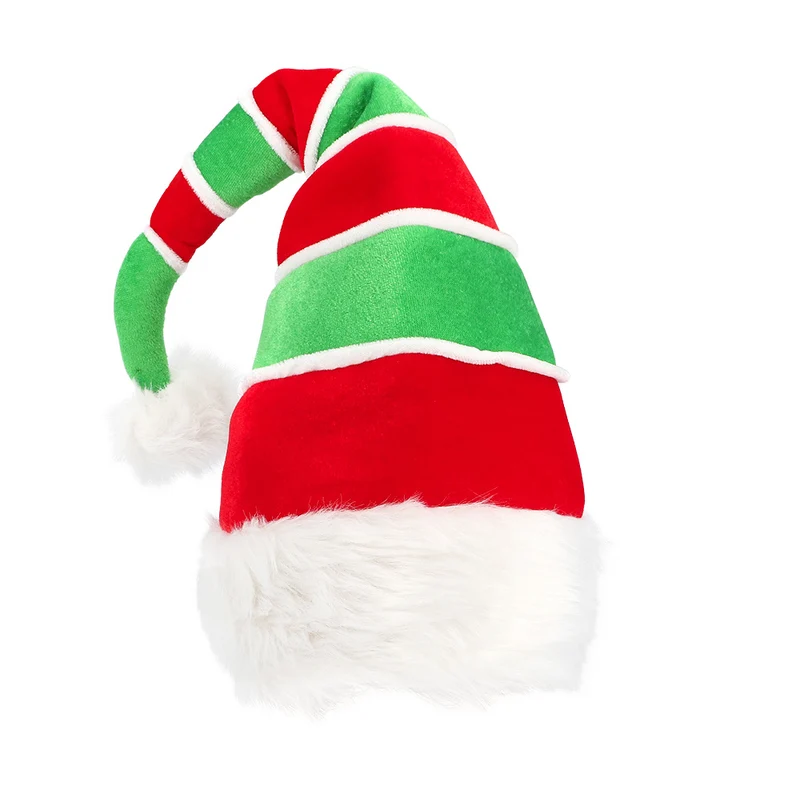 Kerstmuts Willow groen rood gestreept