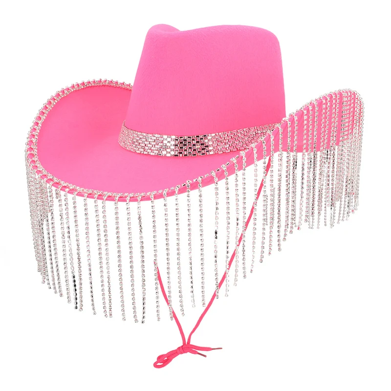 Cowboyhoed Showgirl roze