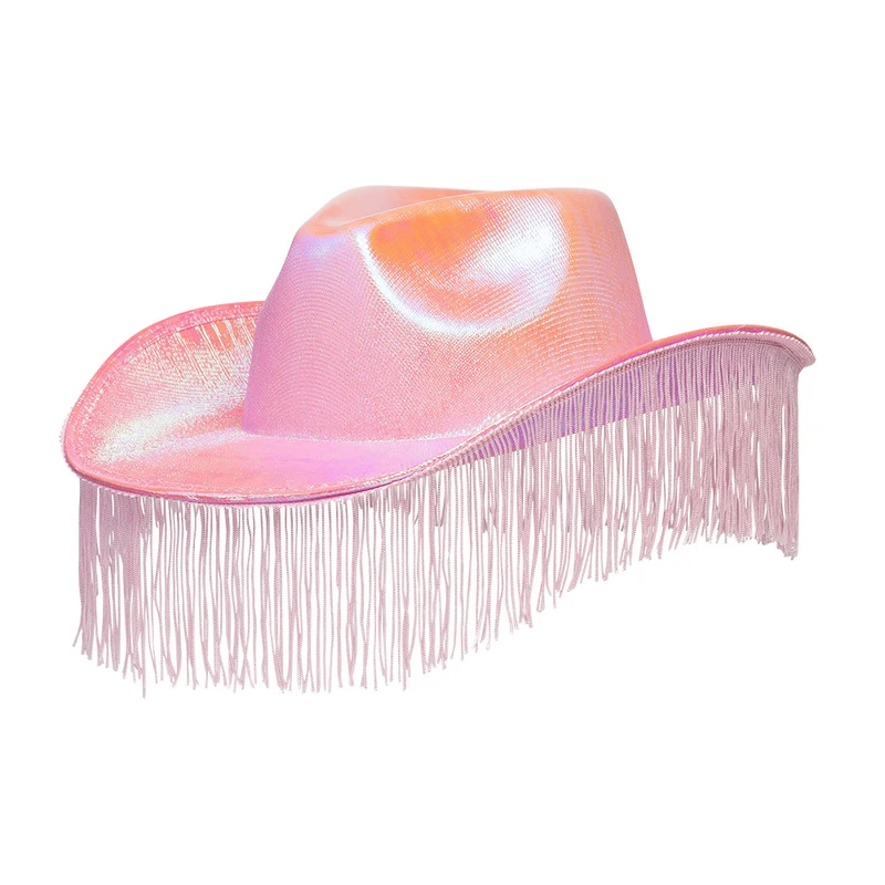 Roze cowboyhoed franjes Fabulous