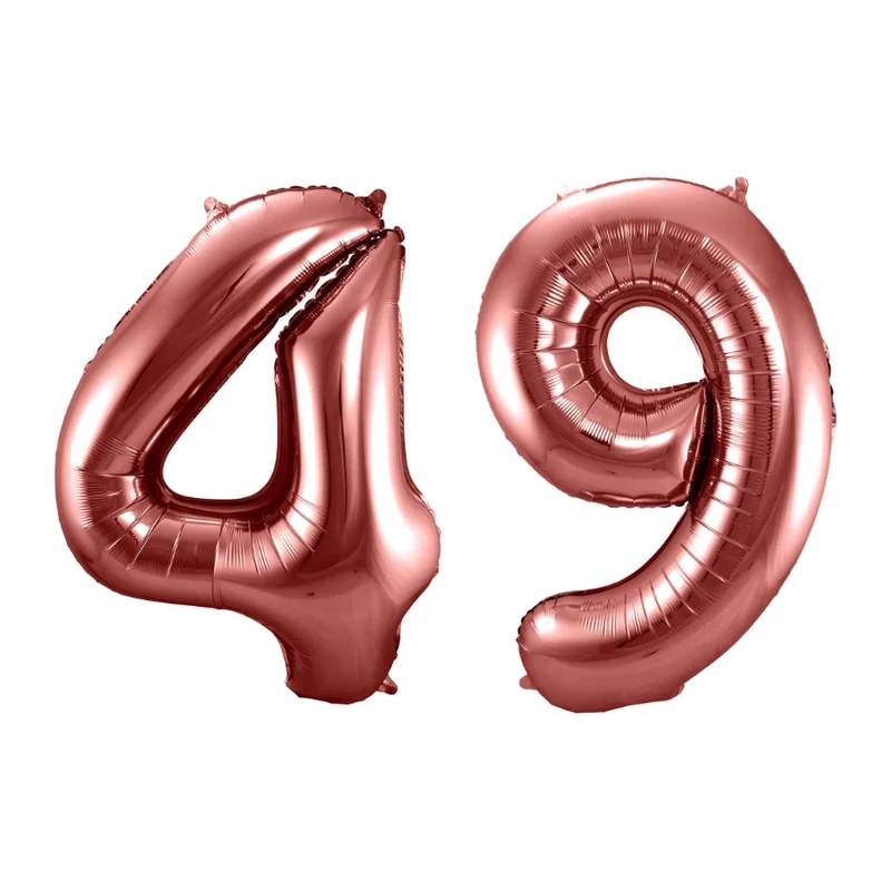 Folieballon 49 jaar brons 86cm