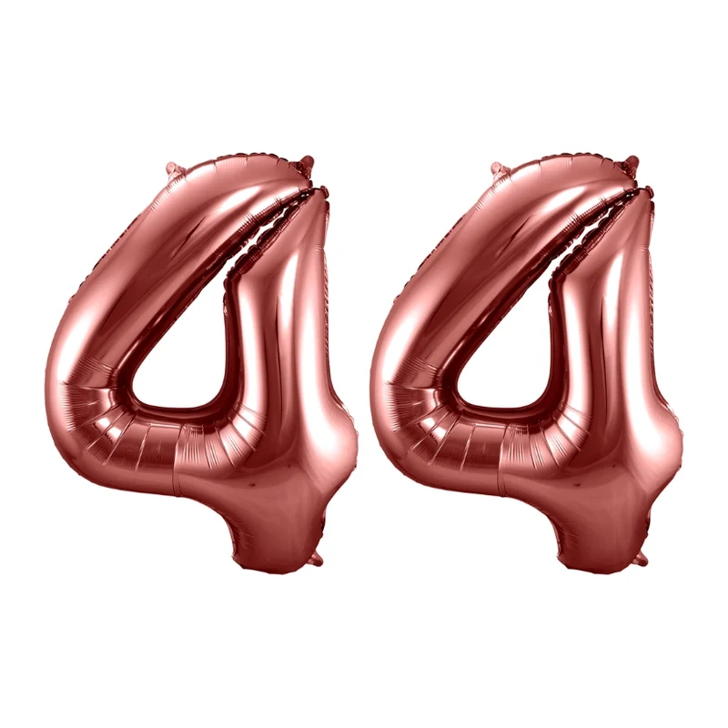 Folieballon 44 jaar brons 86cm