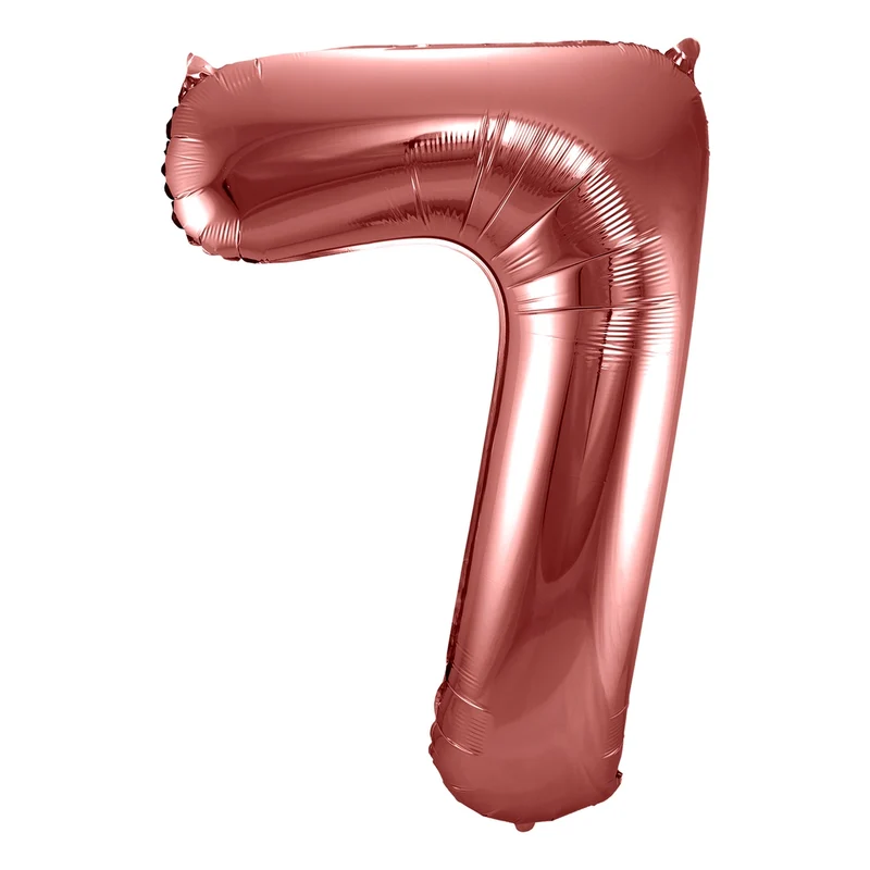 Folieballon 7 jaar brons 86cm