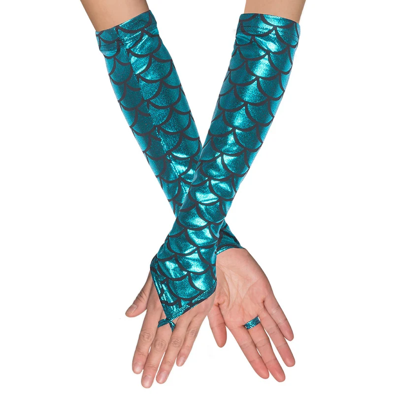 Zeemeermin handschoenen opera schubben