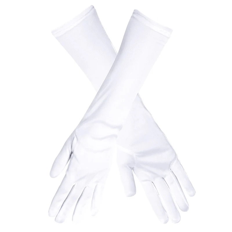 Handschoenen elleboog Nice wit