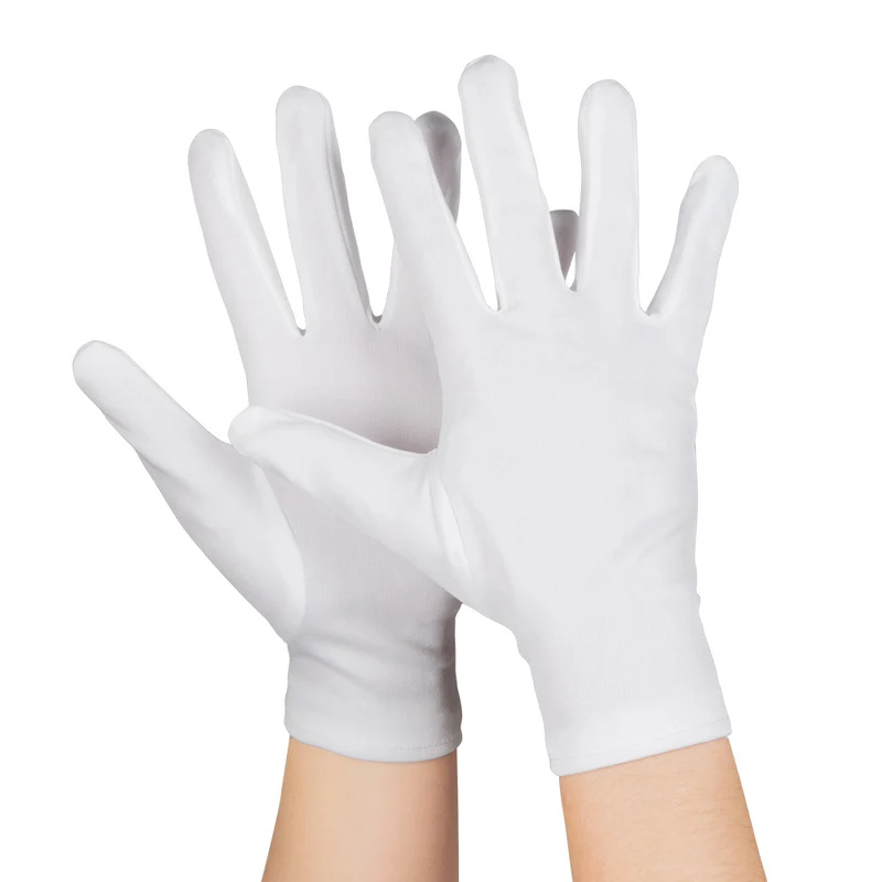 Handschoenen pols Basic wit