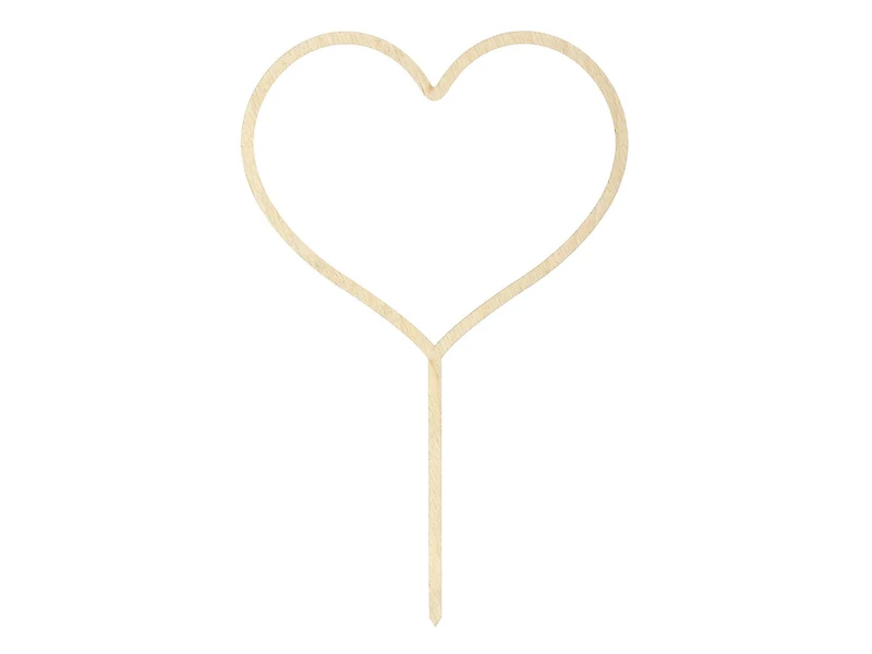 Taarttopper Houten Hart (23cm)