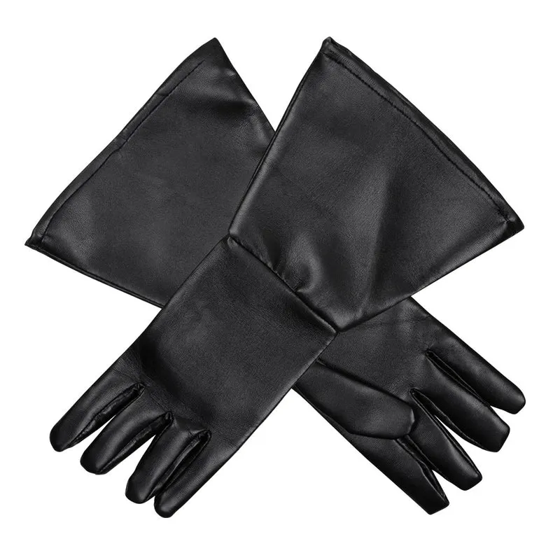 Cowboy handschoenen 'zwart leder' Western