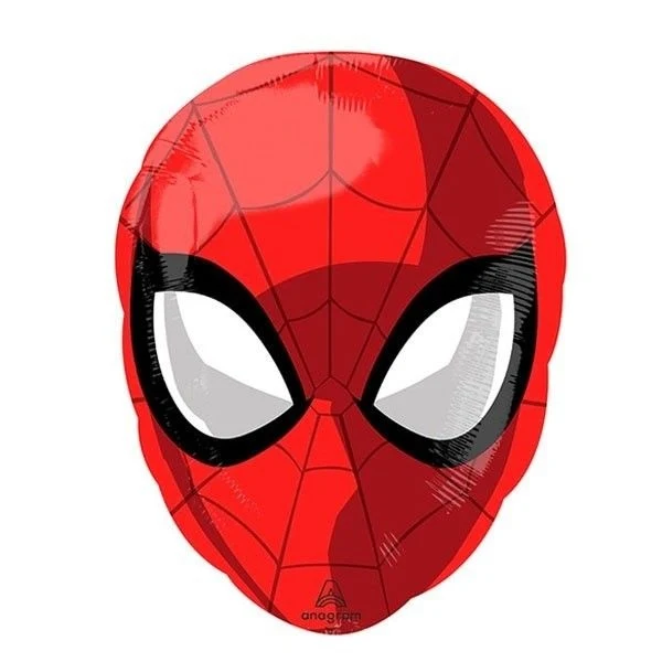 Folieballon Spiderman Hoofd - 43cm