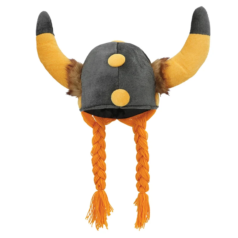 Obelix muts helm met staartjes