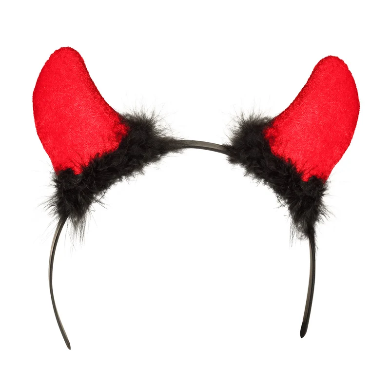 Diadeem Duivelhoorntjes polyester