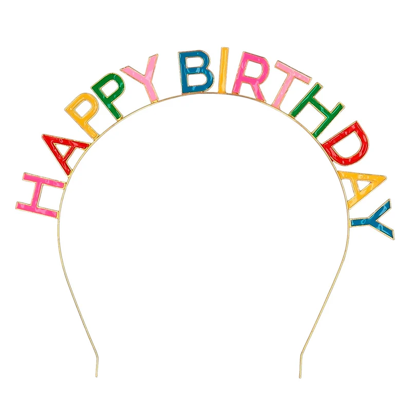 Metalen diadeem 'Happy Birthday' haarband