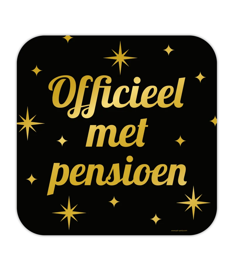 Classy Party Huldeschild Pensioen