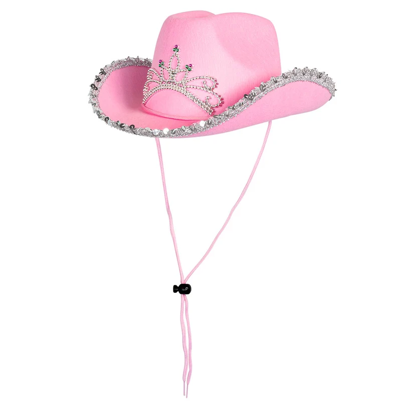 Cowboyhoed roze kind Glimmer