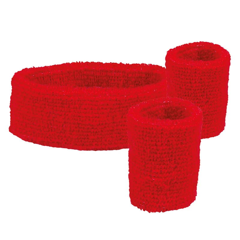 3 Zweetbandjes rood