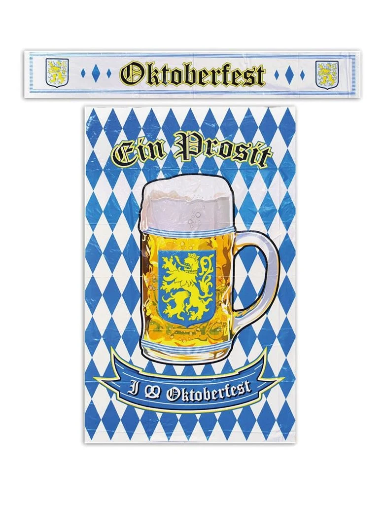 Poster 122x76 cm en banner 120x20cm Oktoberfest